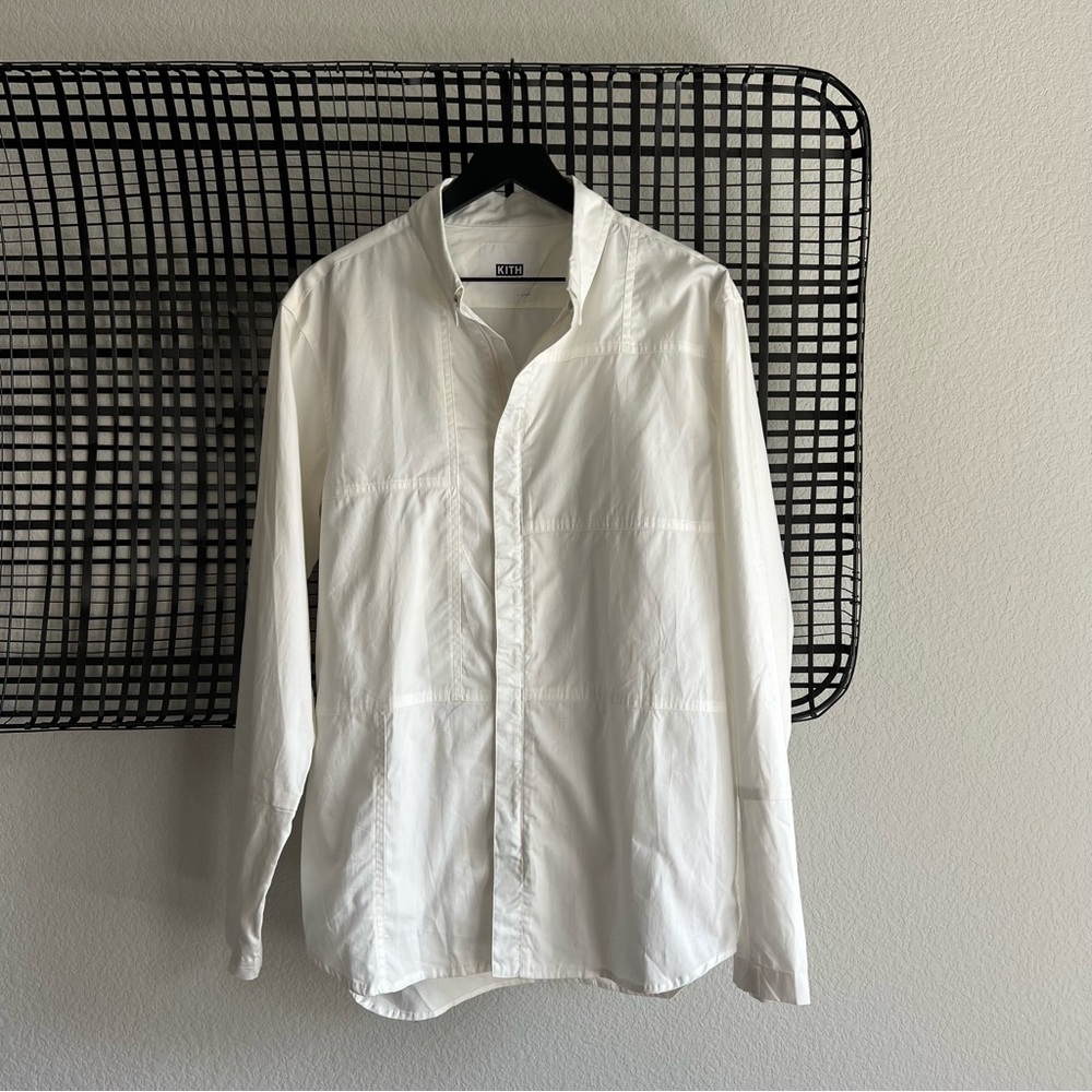 Kith Sakura collab project white putnum oxford shirt jacket